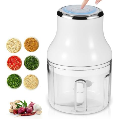 Picadora eléctrica de cebolla, 250 ml, picadora eléctrica, picadora de verduras, picadora multifuncional, picadora de cebolla, picadora de alimentos, accesorios de cocina para verduras, frutas y fruto
