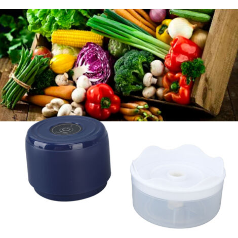 Picadora eléctrica mini, 100 ml, resistente al agua, recargable por USB, azul, para ajo y jengibre, picadora portátil para camping.