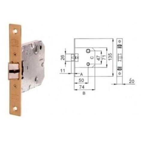 PICAPORTE 6135BC HL 050 R MADERA 6135BCHL050R - DOM-MCM