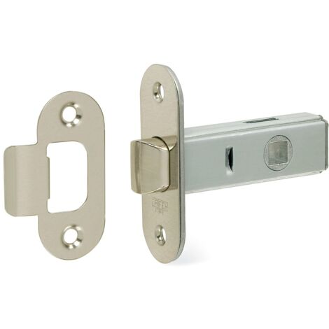 PICAPORTE CROMADO MUELLE DOBLE 45 MM CANTO ROMO - PI2245CR
