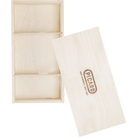 PICARD Geschenkverpackung 34,5x20,5x4,8cm aus Holz für Latthämmer und Schlosserhämmer