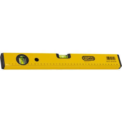 PICARD Wasserwaage 40 cm aus Leichtmetall pulverbeschichtet Nr. 71550