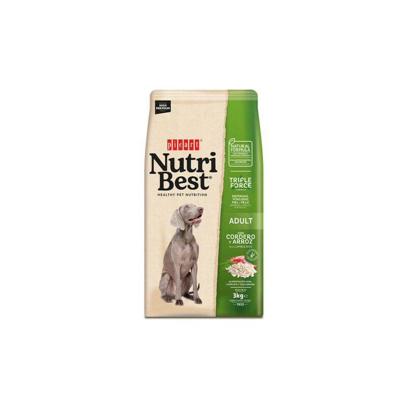 

NutriBest Lamb & Rice Saco de 3 Kg - Picart