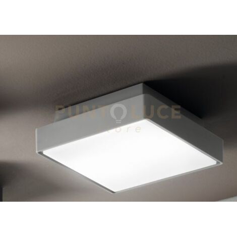 PICCA PLAFONIERA PER ESTERNI PICCOLA GRIGIO 1 LUCE ATTACCO E2722X22CM