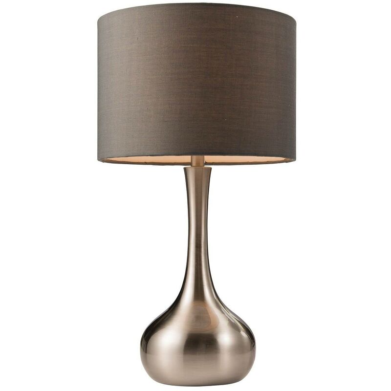 Endon Lighting - Endon Piccadilly - Table Touch Lamp Satin Nickel, E14