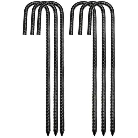 picchetti in acciaio filettato/picchetti da terra/picchetti da terra per recinzioni esterne. Nuovi picchetti in metallo per tondini di cemento con gancio a J per impieghi gravosi, picchetti da terra i
