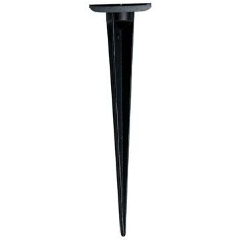 Picchetto Di Supporto Da Esterno Moderno Alluminio Nero H16,8Cm