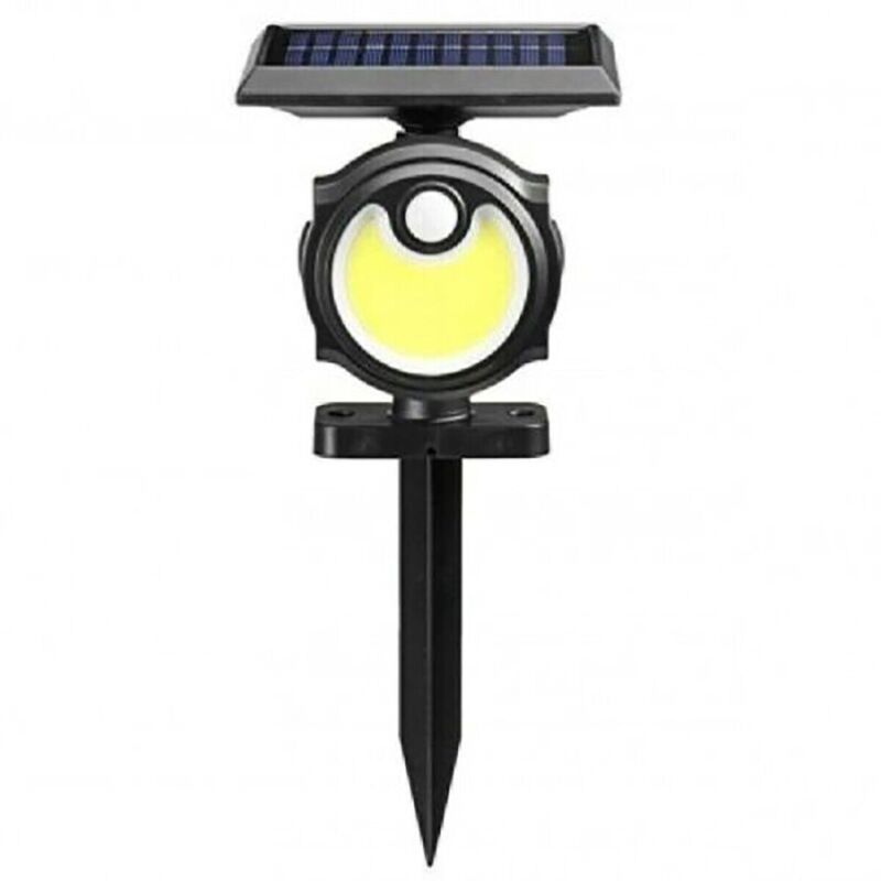 Image of Picchetto giardino ene RG ia solare 56 cob led luce fredda sensore movimento B0391