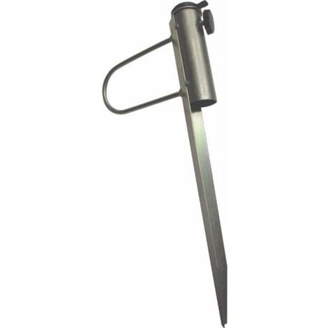 PAPILLON Picchetto Per Ombrellone Spiaggia Acciaio 48 Cm Base Avvita Trivella Mare Campeggio
