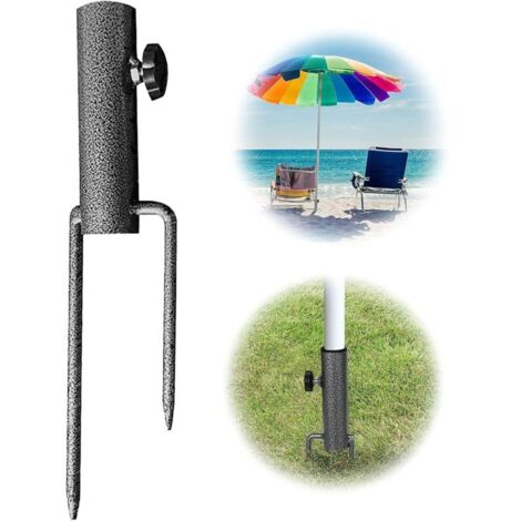 Picchetto per ombrellone, picchetto per ombrellone, ombrellone da spiaggia, ancoraggio per sabbia, picchetto per ombrellone, base in ferro per ombrellone, accessori per ombrellone, fissaggio