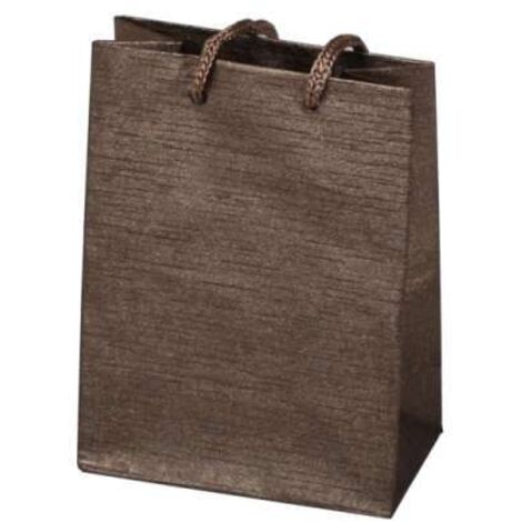 Piccola borsa regalo marrone 12 x 9 x 5