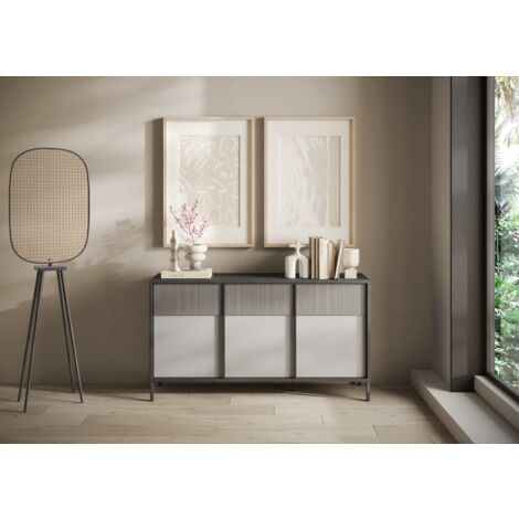 Piccola credenza 3 ante e 2 ripiani L156 cm - EVEREST