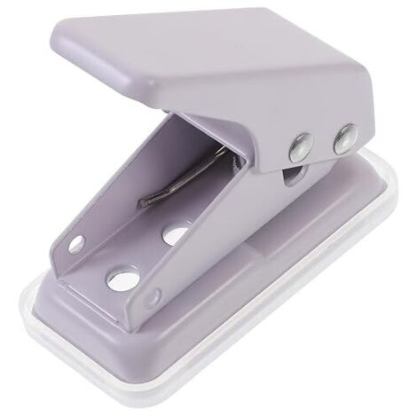Piccola macchina perforatrice per carta, perforatrice a foro singolo per plastica e metallo, design compatto da tavolo per l'artigianato