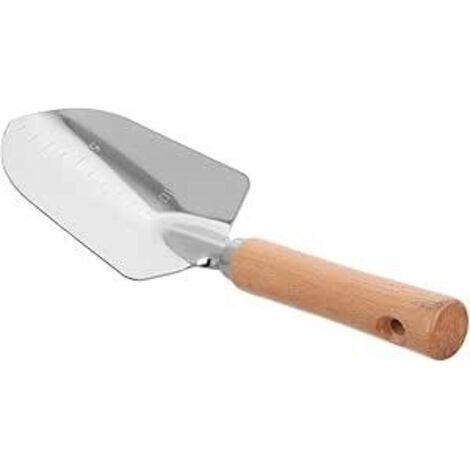 Piccola pala da giardinaggio con manico ergonomico in acciaio inossidabile per scavare e piantare