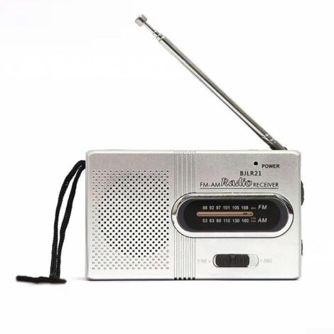 Piccola radio portatile AM/FM/SW, antenna telescopica, altoparlante grande, batterie AA standard, migliore ricezione, esterni/interni, emergenze