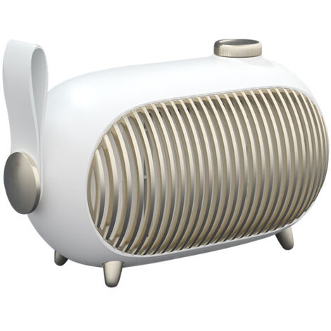 Piccola stufa elettrica in ceramica mobile  Termoventilatore a risparmio energetico  Un termoventilatore elettrico per bagni e uffici