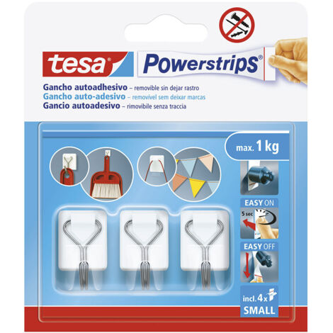 Piccoli ganci autoadesivi bianchi “Powerstrips S”