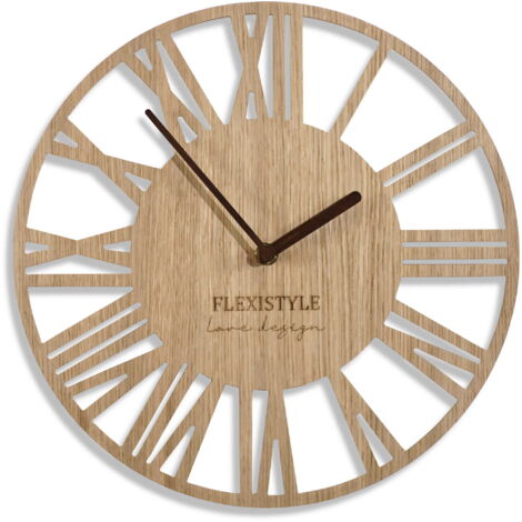 Piccolo-Eichenuhr aus Holz für Loft