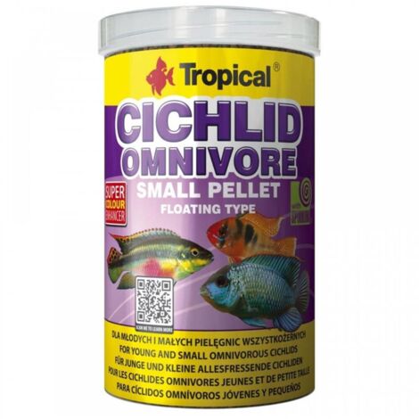 PICCOLO PELLET PER CICLIDI TROPICALI ONNIVORI 250ML/90G