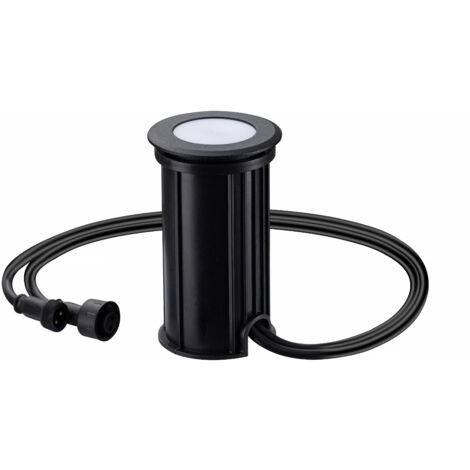 LECLUBLED Piccolo spot integrato 1.5W LED Torre nera IP67 impermeabile - bianco caldo 2700K