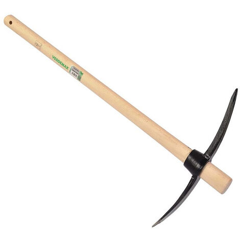 PICCONE PUNTA E PENNA CON MANICO LEGNO 90CM VERDEMAX