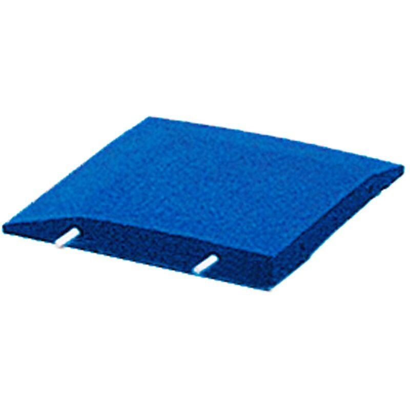 Pièce d'angle de bordure en caoutchouc aires de jeux / bande forme de l - 40 x 40 cm - Bleu