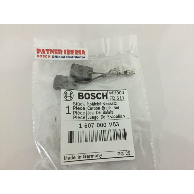 Pièce de rechange d'origine Bosch 1607000V53 Jeu de balais de carbone