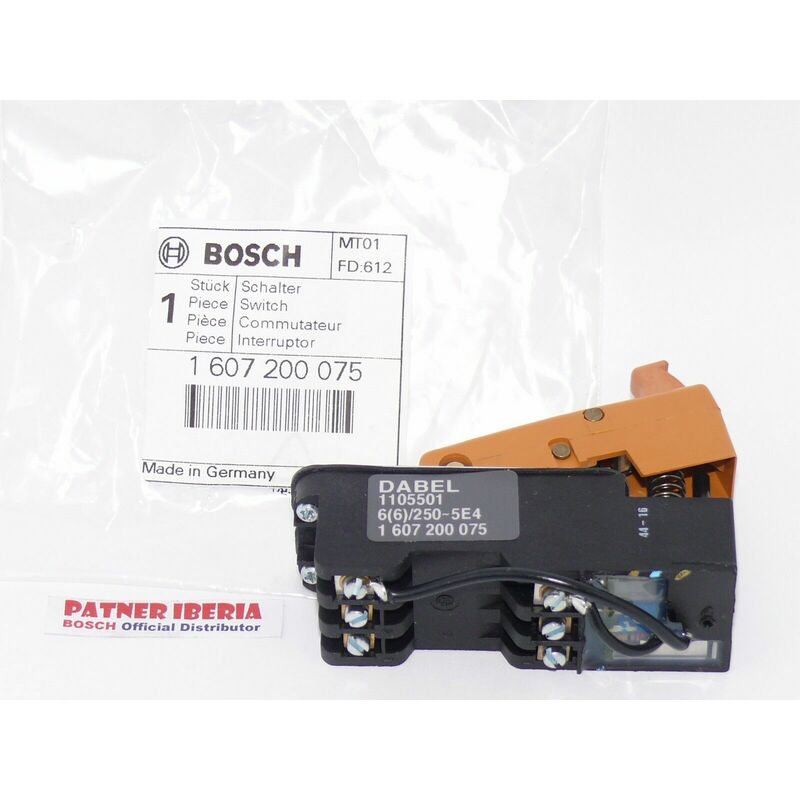 1607200075 Bosch Switch GBM16 GBM23 DRM23 GSB90 GRW11E (Locate Machine Below)