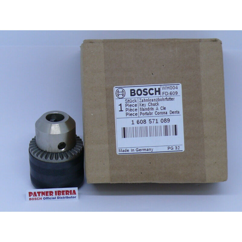 Bosch - Pièce de rechange d'origine 1608571089 Mandrin de perceuse à engrenages pour gbh 2-24