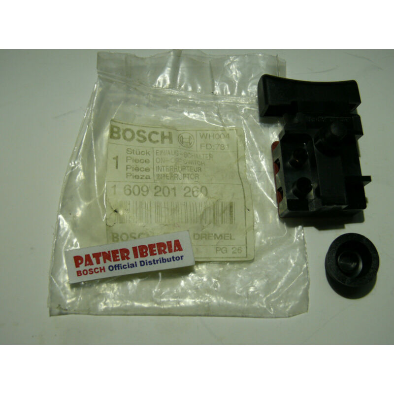Pièce de rechange d'origine Bosch 1609201260 Interrupteur marche-arrêt