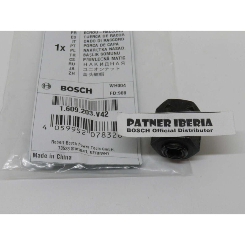 Pièce de rechange d'origine Bosch 1609203V42 Écrou pour les modèles pof 1200 et 1400