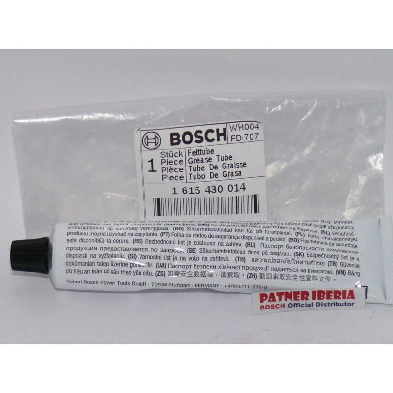 Pièce de rechange d'origine Bosch 1615430014 Tube de graisse spécial (45 ml) pour engrenage d'outil électrique