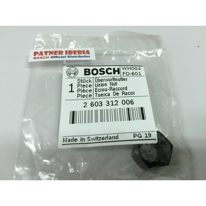 Pièce de rechange d'origine Bosch 2603312006 Écrou raccord