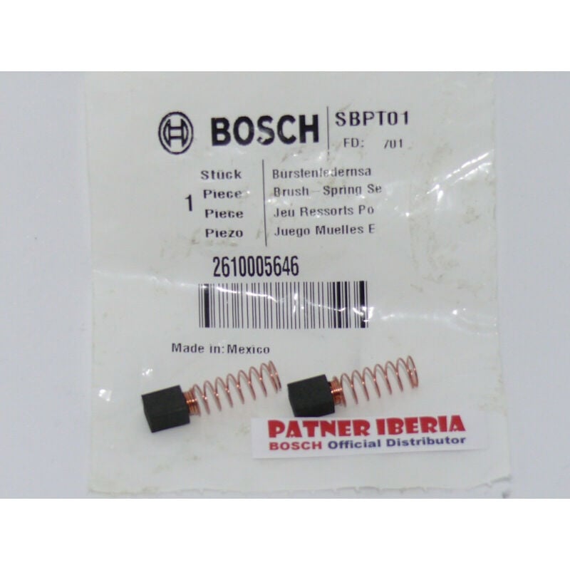 Bosch - Pièce de rechange d'origine 2610005646 Jeu de balais de carbone