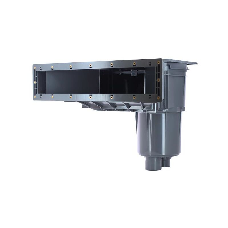 Pièce à sceller piscine - Skimmer xxl parker -17,5L Liner/Béton - modèle Norm - Gris anthracite de Astralpool