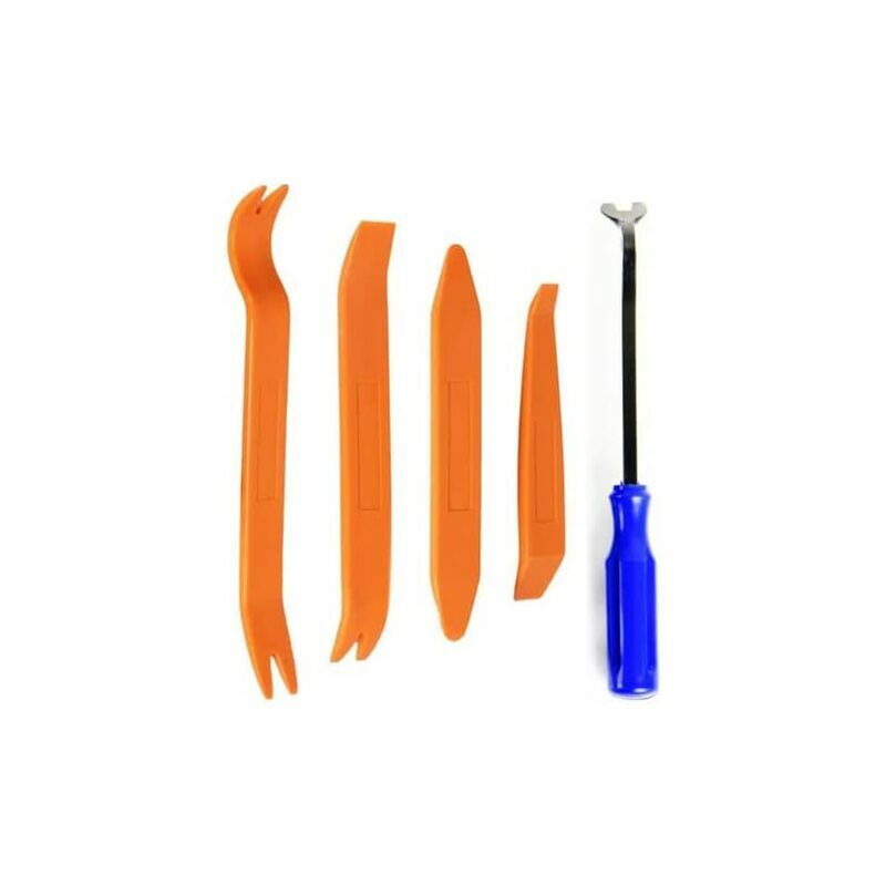 Sincreetali - Pièce voiture panneau cale cale ensemble panneau intérieur clé de retrait panneau de porte outil pour kit de réparation intérieur de