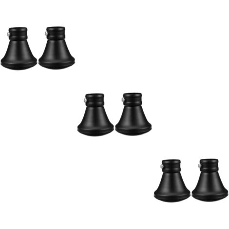 Pices Embouts De Tringle Rideau Noir 28Mm Dcoratifs Et