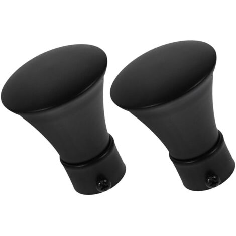 Pices Embouts de Tringle Rideau Noir Lot de Fer Dcoratifs