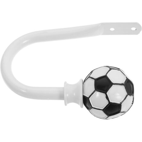Pices Embrasse de Rideau Forme U Motif Football Blanche