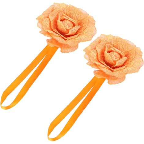 pices Embrasse Rideau Magntique Fleur Coton sans Percage