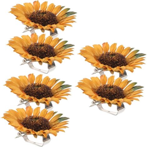 Pices Lot de Pinces Embrasses Rideaux Forme Tournesol Clip