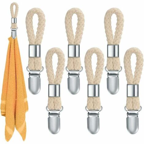 Pices Pince  Serviette, Accroche Torchon, Crochet Torchon Porte Serviette Salle de Bain, Clips Porte-Torchon Placards Serviettes Suspendues