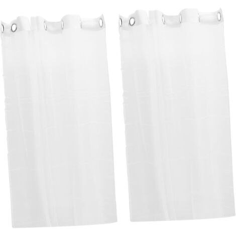pices Rideau Voilage Semi Transparent Blanc Fin Lger pour