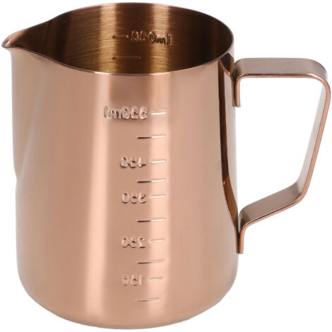 Pichet à mousse de lait en acier inoxydable de 662ml, récipient à café Latte, ustensiles de tasse, rose rouge