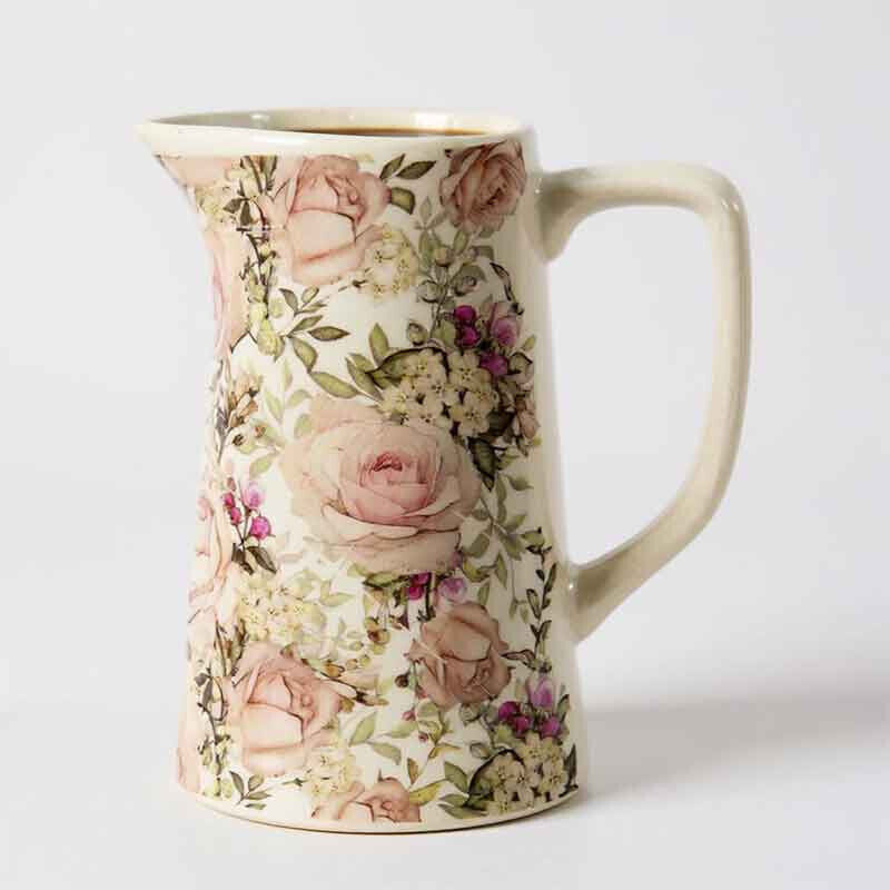 Pichet céramique Élégance Florale 20x13x25cm Pichet céramique Élégance Florale 20x13x25cm