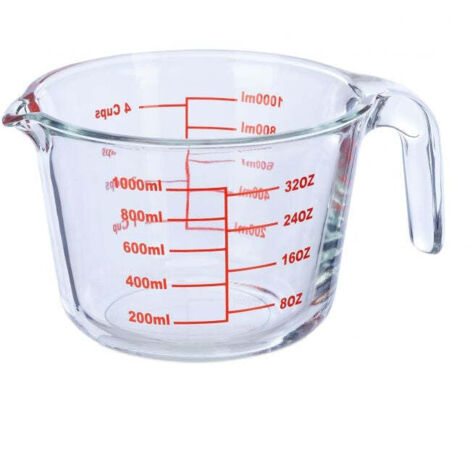 Pichet doseur en verre 1000 ml