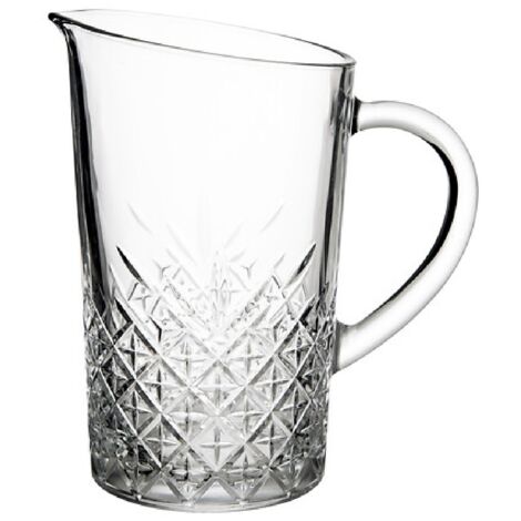 Pichet en verre transparent 1.4L Relief