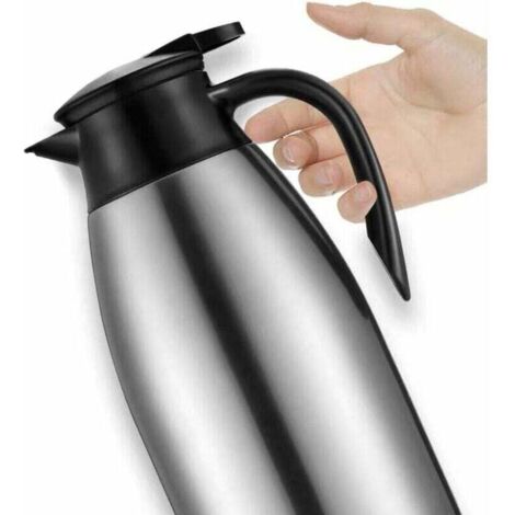 Pichet Isotherme Carafe à Café en Acier Inoxydable Double Paroi Isotherme Carafes à café et à thé Cafetière Thermos de 2L