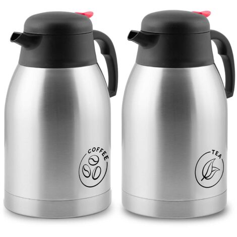 AUTRES Pichet isotherme, lot de 2, pour café et thé, 2 l, Berdsen BD-780