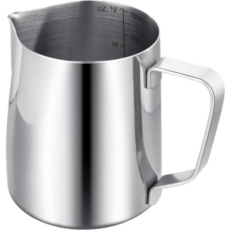 Tasse à Mousser Le Lait, Pichet à Mousseur De Lait 400ml Pour Maison Pour Bureau